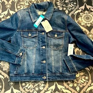 Cosmic Blue Jean jacket new small KASEY denim